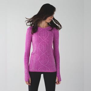 Lululemon Rest Less Pullover Heathered Ultra Violet Size 10
